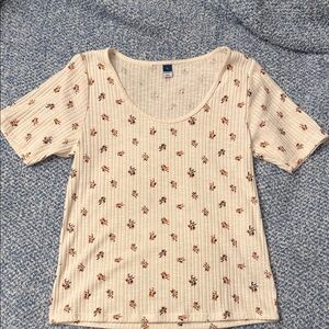 Floral Cream Women's Top Old Navy